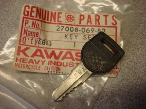 KAWASAKI NUEVO DE LOTE ANTIGUO LLAVE PRECORTADA FABRICANTE DE EQUIPOS ORIGINALES # 782 KZ 1000 Y POLICÍA 1977-1981 PARTE # 27008-069-82 - Imagen 1 de 2