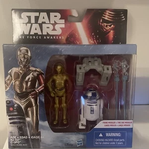 STAR WARS R2D2 & C3PO: The Force Awakens Action Figure Hasbro New in Box Missile - Foto 1 di 3