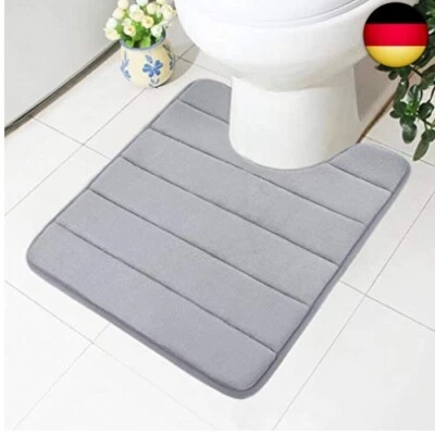Homaxy Memory Foam rutschfeste Weiches Vorleger Toilette mit Ausschnitt 50 x 60 - Bild 1 von 4