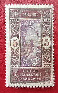 DAHOMEY Africa 1922 MNH 5c Man Climb Oil Palm Mi 59 Scott 46 Yt 61 Sg 60 VF 5507 - Picture 1 of 3