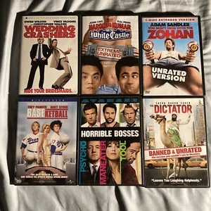 R-Rated/Unrated Classic Comedy 6 DVD Lot - Picture 1 of 2