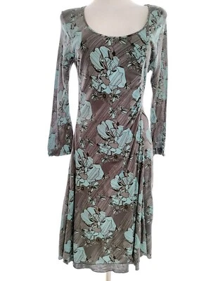 Fat face  T. 10 (38) Gris Midi Vestido recto Viscosa 100% Manga 3/4 - Imagen 1 de 4