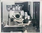 1939 Press Photo Miami FL Polio Victim Fred Snite in Iron Lung & Bride