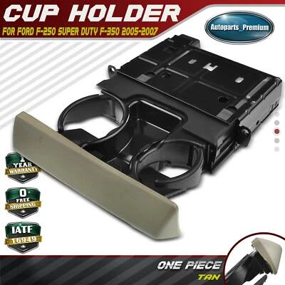 Portavasos cenicero tablero de instrumentos guijarros tostados para Ford F-250 F350 Super Duty 2005-2007 Foto 1 de 4