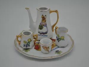 Lot Of 2002 Replacement Pieces Beatrix Peter Rabbit Mini Tea Set Mrs Rabbit - Picture 1 of 11