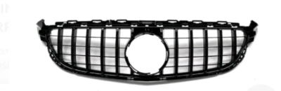 1Pc grade dianteira grill para Mercedes Benz W205 C63 C63S 2015-2018 GT R AMG PRETO - Imagem 1 de 2