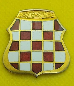 Kroatische Republik Herzeg-Bosnien - HVO KRIEGSZEIT SOLDAT MÜTZENABZEICHEN AUS DEN 1990er Jahren - Bild 1 von 2