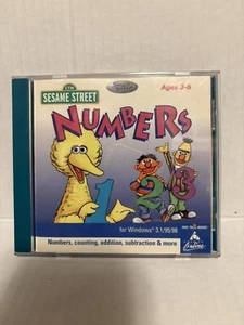 Vintage 1998 Sesamstraßennummern Alter 3-6 Bildungs-CD - Bild 1 von 3