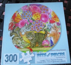 Rompecabezas Artístico Amy Rosenberg Redondo 300 Piezas 20" "Gatitos Florería" Gran Formato - Imagen 1 de 2