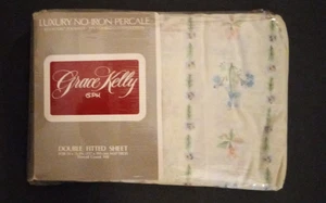 Grace Kelly Springmaid WIESENSTRAUSS Blumenmuster Doppel Spannbetttuch Neu aus altem Lagerbestand 180 Stück - Bild 1 von 10