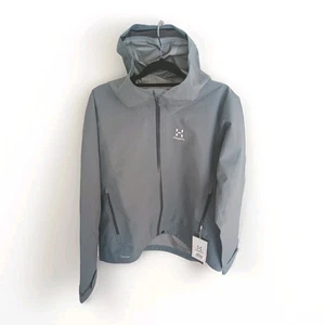 Haglöfs Front Proof Hooded Jacket Walking Coat Women Ladies Hiking NWT - Large - Picture 1 of 9