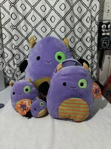 Squishmallows 20” 6" + Keychain Blaze The Bat Monster Halloween Plush! Lot (4) - Picture 1 of 14
