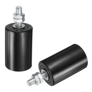 2Pcs Slide Gate Guide Roller, 2"x2-3/4" Nylon Sliding Gate Support, Black - Picture 1 of 5