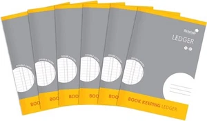 A4 Book Keeping Ledger - 32 Pages Double Entry (Pack of 6) - Picture 1 of 5