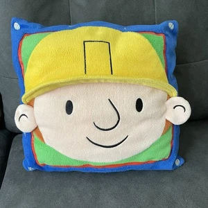Vintage 2001 Bob der Baumeister Kinderzimmer Deko Fleece Kissen 13 x 13 - Bild 1 von 10