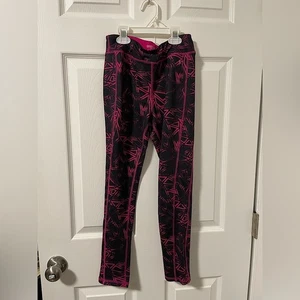 Danskin Now Yoga pants stretch size 10/12 girls large black fuchsia pink mint! - Picture 1 of 5