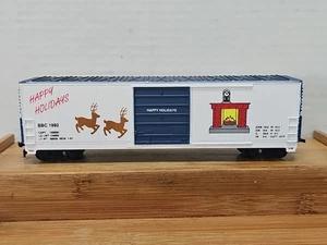 HO Bev-Bel 12011 Happy Holidays 1992 50' Evans PD Boxcar Merry Christmas  - Picture 1 of 6