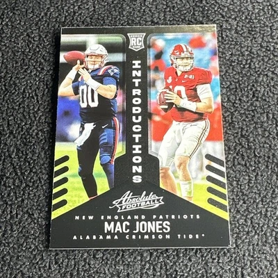 2021 Panini Absolute Introductions #INT-9 Mac Jones RC New England Patriots - Image 1 of 2