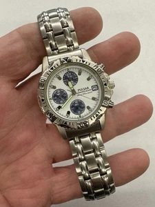 Pulsar Men's Chronograph Watch V657-X010 New Energizer Guaranteed - Picture 1 of 6