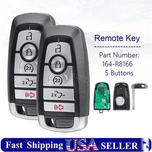 2 Replacement Key Fob For 2017-2021 Ford F150 F-Series M3N-A2C93142600 164-R8166 - Picture 1 of 9