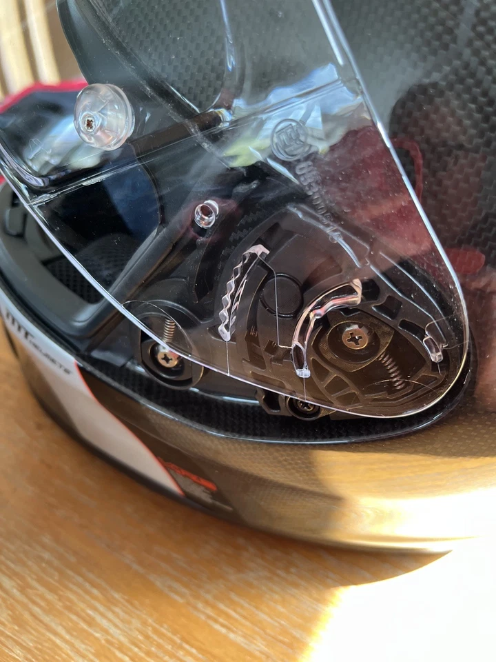 Snake Carbon Ladies crash helmet with accessories - Image 1 of 4