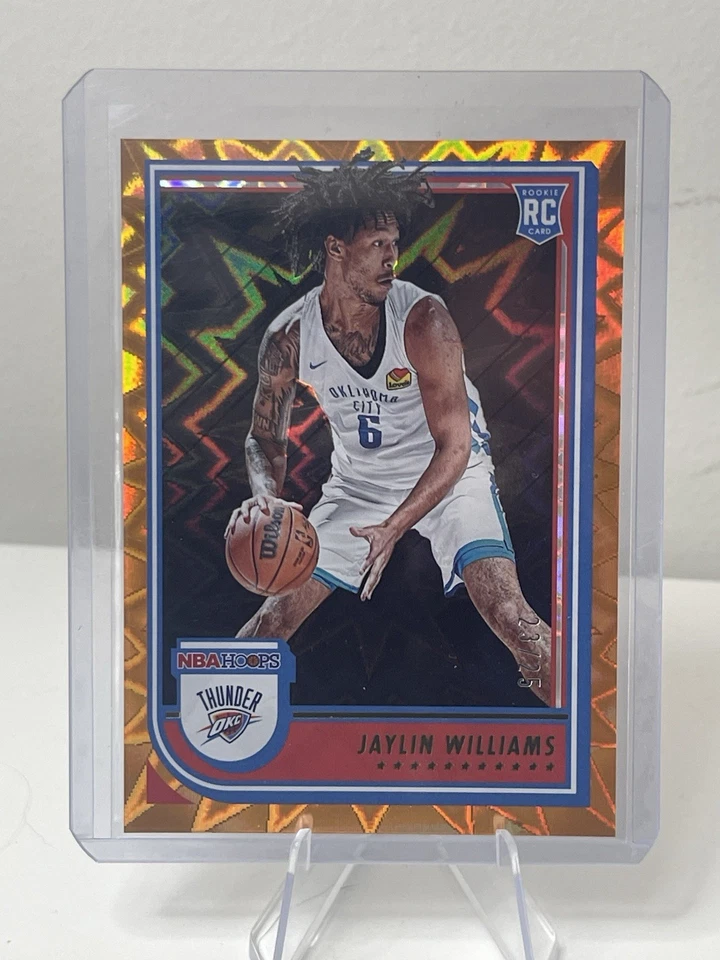 2022-23 Panini NBA HOOPS Jaylin Williams #269 Orange Explosion /25 RC ⚡️🏆🔥 - Image 1 of 2