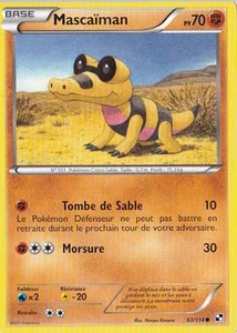 Mascaiman - N&B: Noir et Blanc - 63/114 - Carte Pokemon Française  - Picture 1 of 1
