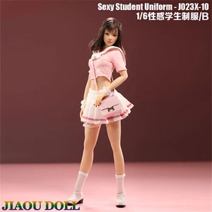 1/6 JO23X-10 JK Student Sailor Uniform Clothing Set Fit 12'' Female Girl Figure - Picture 1 of 26