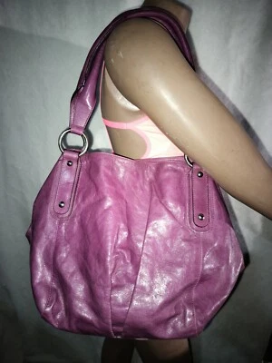 Bolso Hobo Italiano Abro Cuero Púrpura/Ciruela. Excelente estado  Foto 1 de 4