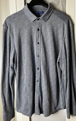 Camisa de vestir informal Vince Camuto para hombre talla L azul con botones manga larga Foto 1 de 4