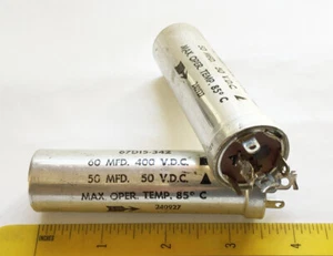 1 NOS 1" Twist Lock 60 mfd @ 400 v Can Style Capacitor - Picture 1 of 1