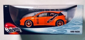 100% Hot Wheels Custom Ford Focus Wings West Edition Orange 1:18 Scale Die-Cast - Picture 1 of 5