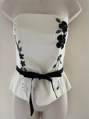 Vintage Coast Sequin Detail Top - Cream - Size 8 - Brand New & Unworn - Image 1 of 4