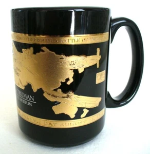 Vint~MUG~2009~Harry S. Truman~LIBRARY&MUSEUM~Ceramic~BLACK&GOLD~Pearl Harbor~4.5 - Picture 1 of 12