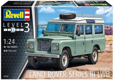 REVELL 1:24 KIT AUTO STATION WAGON  LAND ROVER SERIES  III LWB  19,4 cm    07047 - Immagine 1 di 3