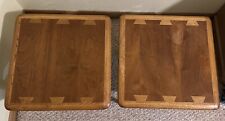 RARE Pair of Vintage MCM Lane Acclaim Series End Tables Designed By Andre Bus~