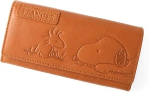 Peanuts Snoopy lange Geldbörse Damen aus echtem Leder Klappe Friend Snoopy 73054 Neu - Bild 1 von 7
