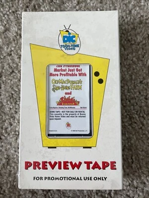 Old McDonald's Sing-Along Farm And Rimba's Island VHS 1994 Promo Preview Tape - Image 1 of 4