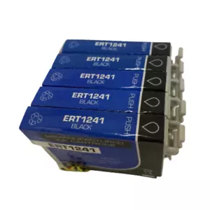 5x Black Ink For Epson 124 T124 Stylus NX125 127 130 230 330 420 430 WF320 323 - Picture 1 of 1