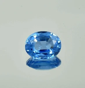 AA+ Natural 5.75 Ct Certified Brazilian Oval Cut Ocean Blue Aquamarine Gemstone - Picture 1 of 6