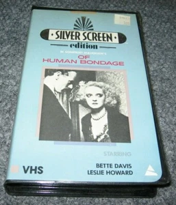 Prism SILVER SCREEN EDITION OF HUMAN BONDAGE VHS B & W DRAMA W. SOMERSET MAUGHAM - Foto 1 di 5
