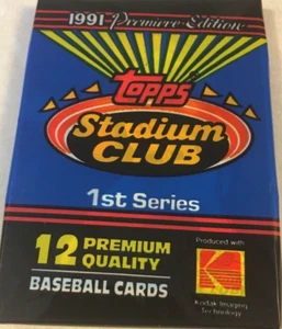 1991 Stadium Club Sealed Wax Pack! Hunt For GEM 10's! Series 1 - Picture 1 of 2