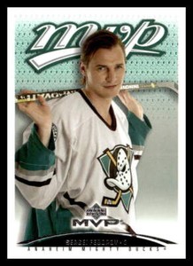 2003 Upper Deck MVP #8 Sergei Fedorov   Anaheim Mighty Ducks