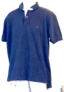 Preowned , TOMMY HILFIGER, NAVY WITH LOGO, LARGE, PULLOVER VG - Picture 1 of 3