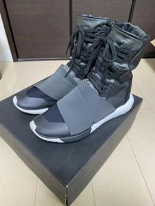 Adidas Y-3 Qasa Boots Sneakers Zip Up Black Bb4803 Men'S Size Us 9.5 From Japan - Picture 1 of 10