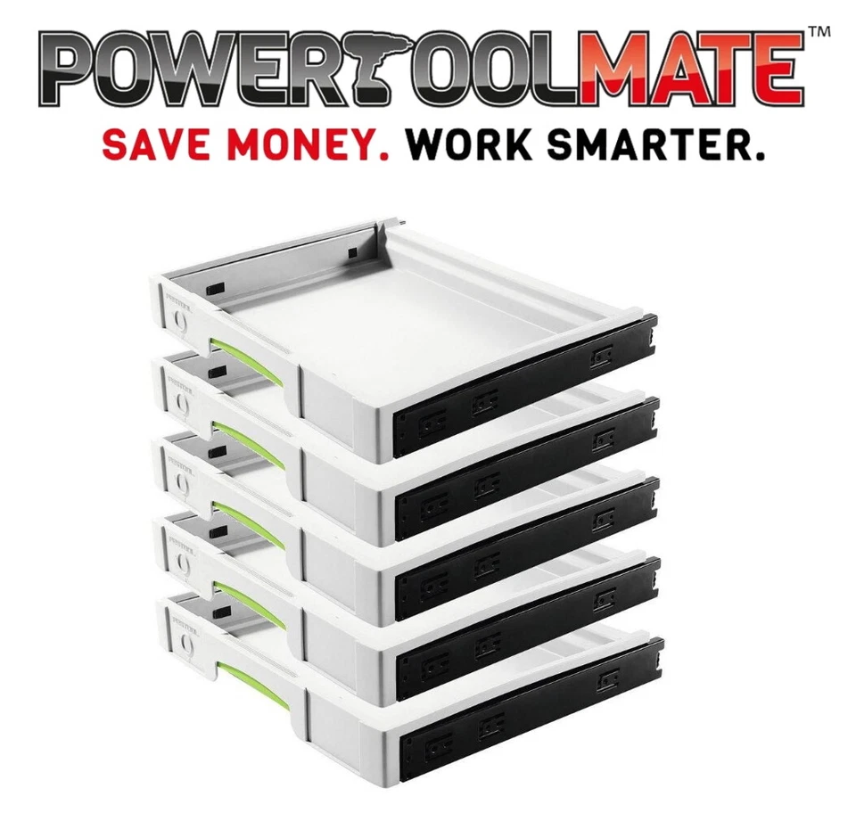Festool SYS-AZ Set Pull Out SYSTAINER Drawers 5pk 500767