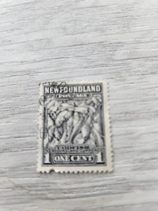 Canada Newfoundland Scott # 184 "Definitive - Codfish Used & Cancelled Gray Blk - Picture 1 of 2