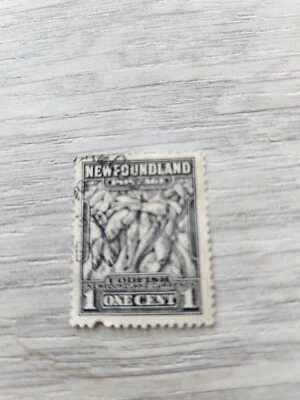 Canada Newfoundland Scott # 184 "Definitive - Codfish Used & Cancelled Gray Blk - Image 1 of 2