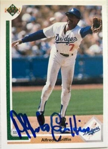 Alfredo Griffin Autographed 1991 Upper Deck #119 - Picture 1 of 1