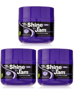 Shine 'n Jam® Conditioning Gel | Regular Hold 8 Ounce (Pack of 3) - Picture 1 of 4